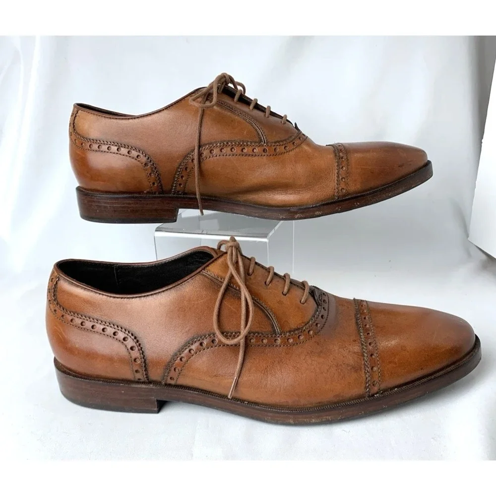 Cole Haan Grand OS Wingtip Oxford Dress Shoes Mens 11M Brown